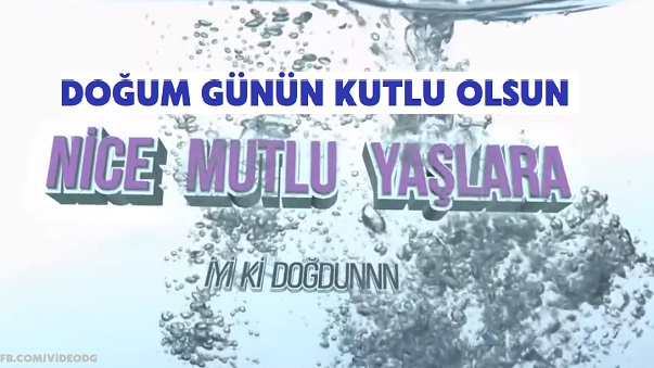 Doğum günün kutlu olsun