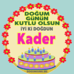 iyi ki doğdun Kader gif