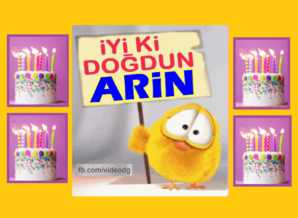 iyiki doğdun Arin