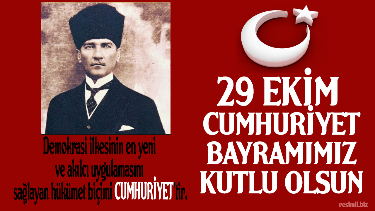 29 Ekim Cumhuriyet Bayramımız Kutlu Olsun.