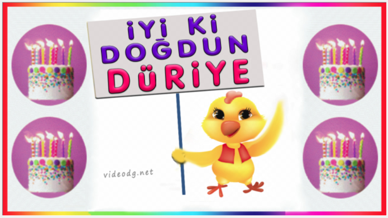 iyi ki doğdun DÜRİYE