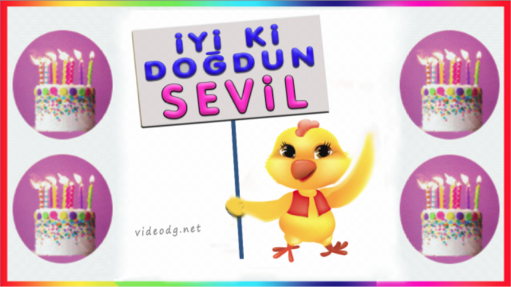 iyi ki doğdun SEVİL