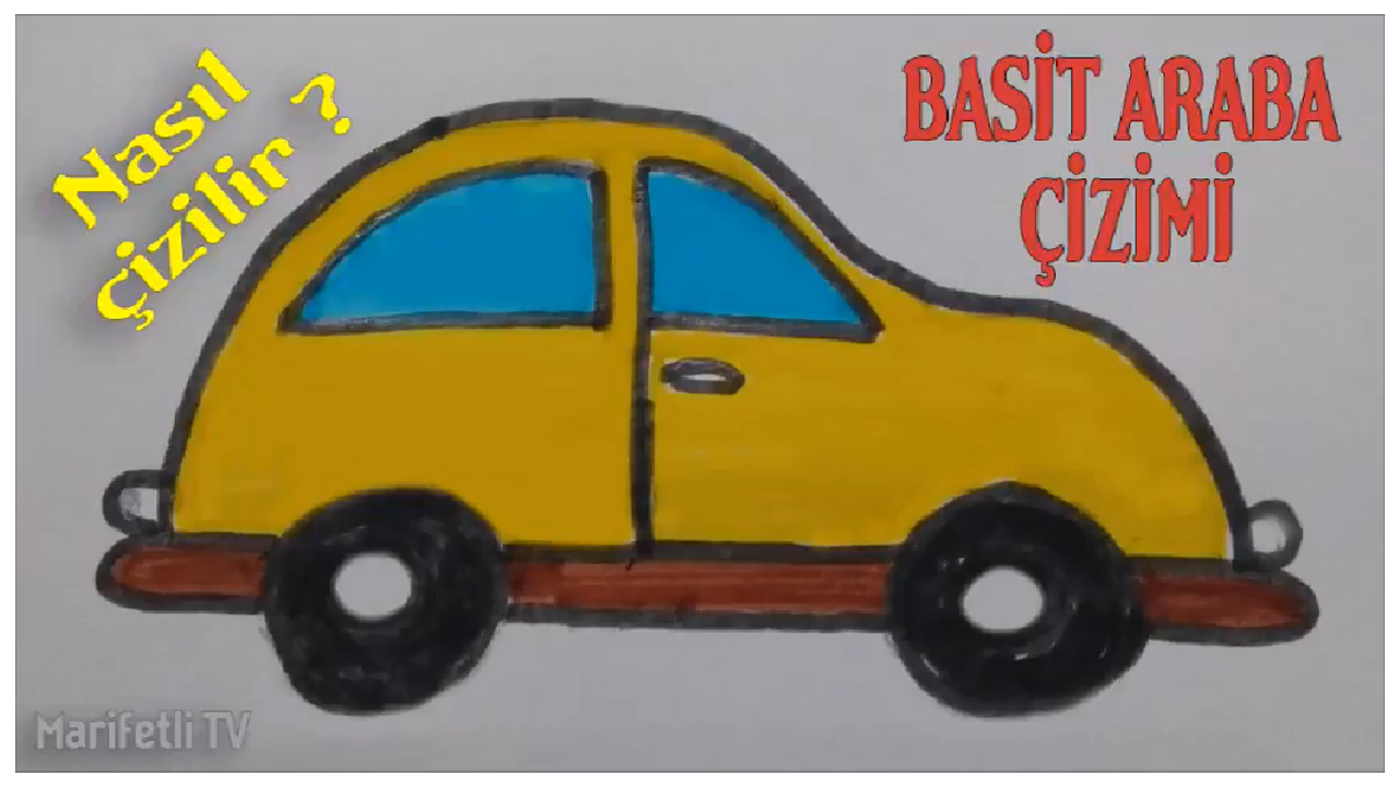 Araba Çizimi, Nasıl Çizilir - Simple Car Drawing | VideoDG.Net