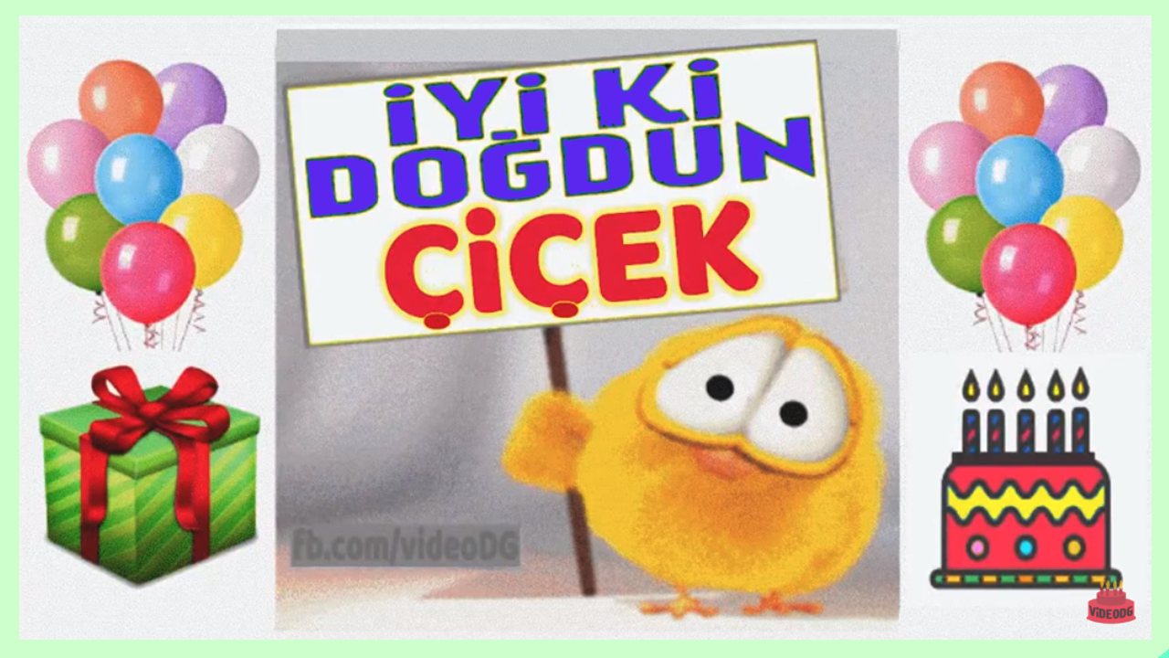 iyi ki doğdun Çiçek