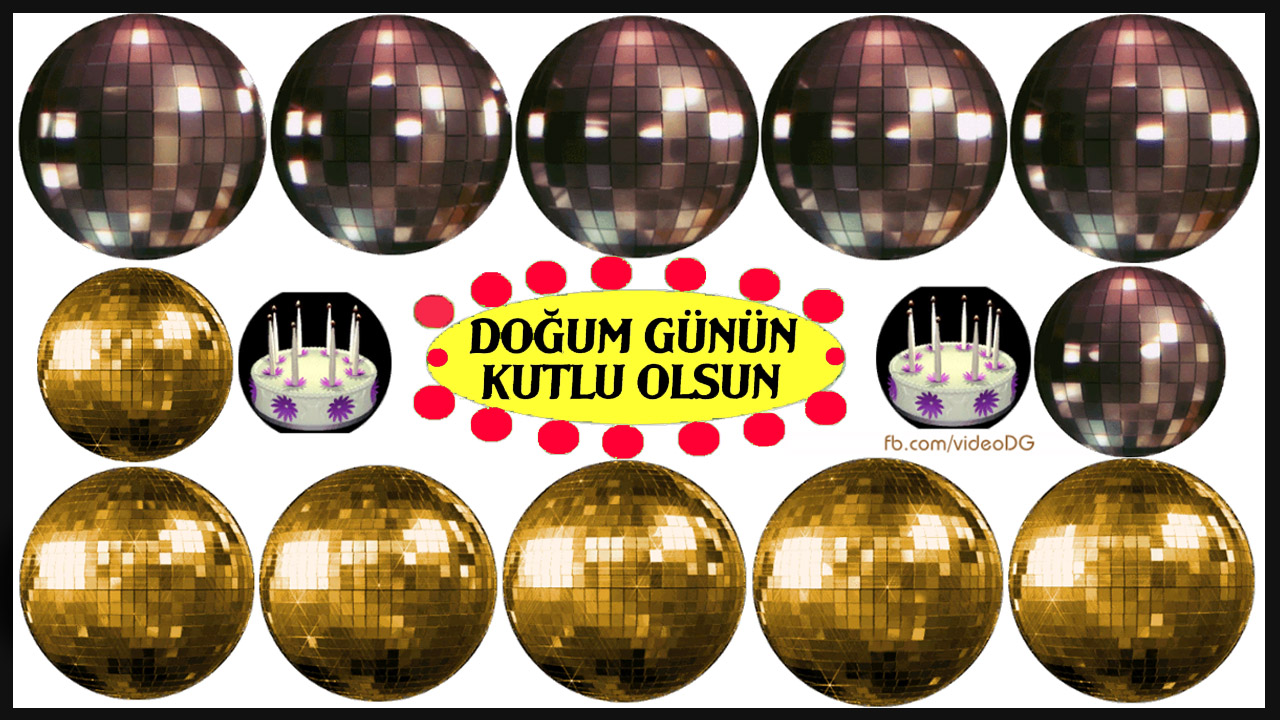 Kristal toplarla doğum günü kutlaması