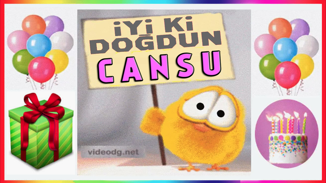 İyi ki Doğdun Cansu, İsme özel Doğum Günü Kutlaması