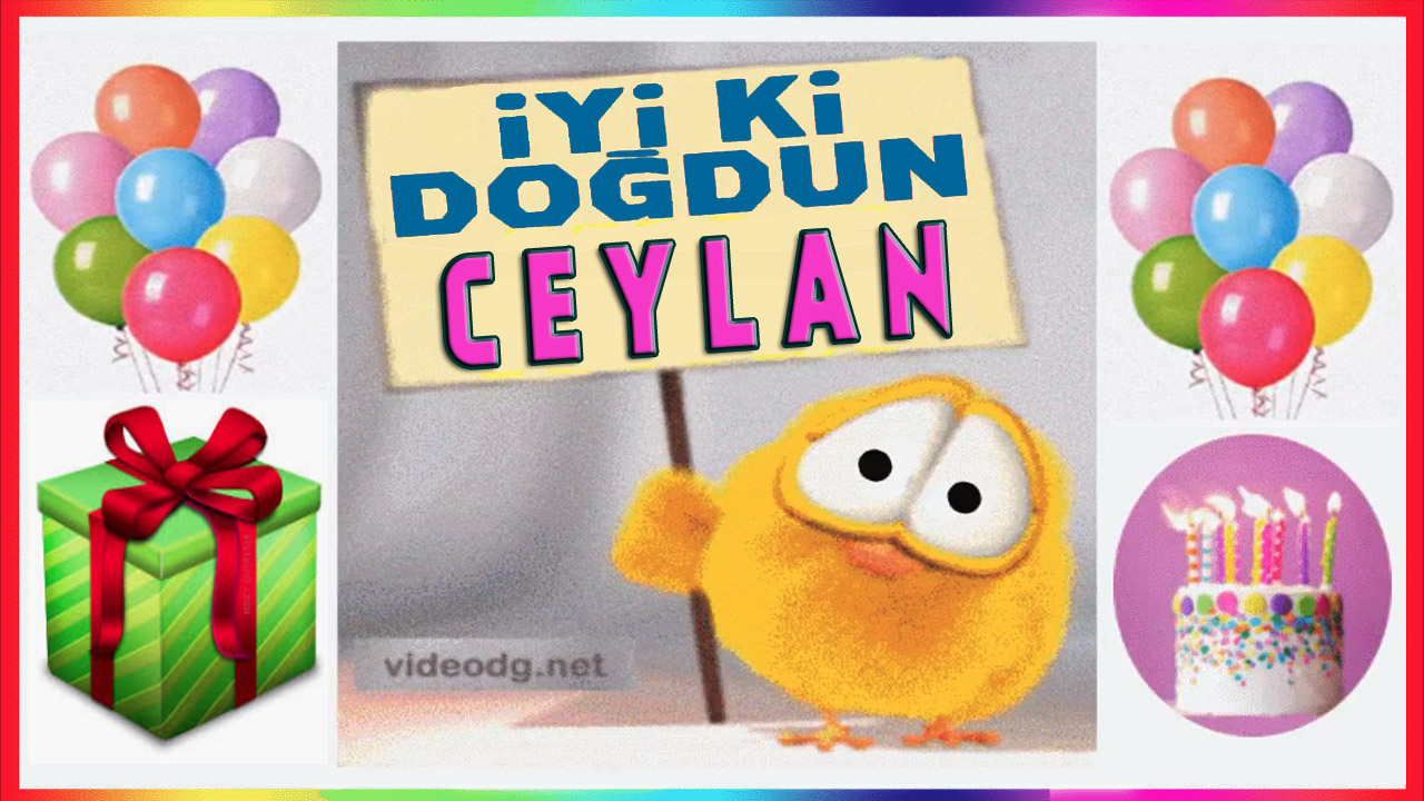 Doğum günün kutlu olsun CEYLAN