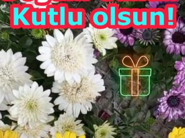 Bahçe Çiçekleri İle Doğum Günü Kutlama