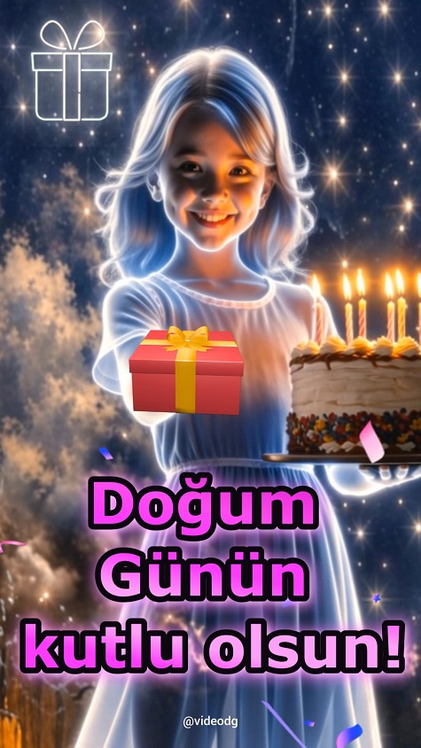 Sevimli Kızın Doğum Günü Tebriği