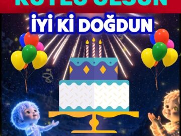 Gökyüzünde Doğum günü kutlaması