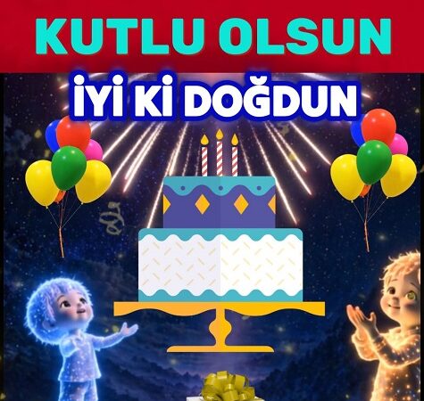 Gökyüzünde Doğum günü kutlaması