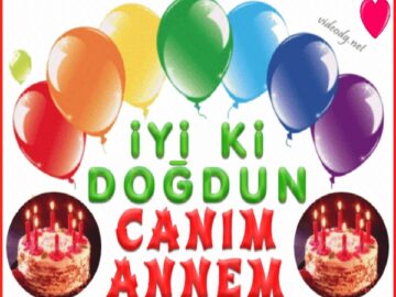 iyi ki doğdun CANIM ANNEM, tebrik kartı