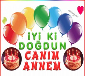 iyi ki doğdun CANIM ANNEM, tebrik kartı