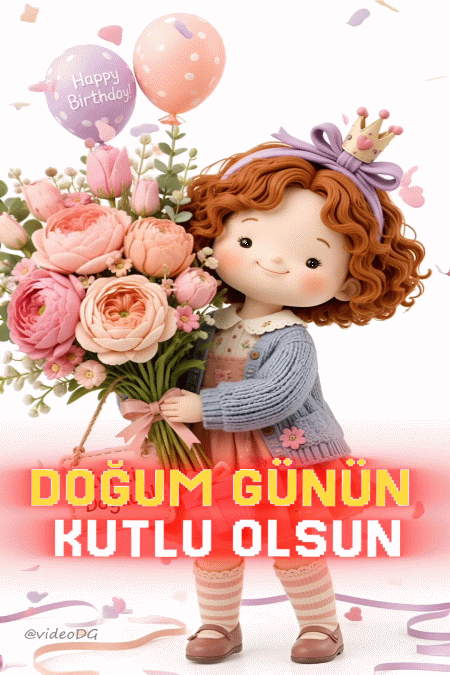 Kayak Yapan Çocukla Doğum Günü Tebrik